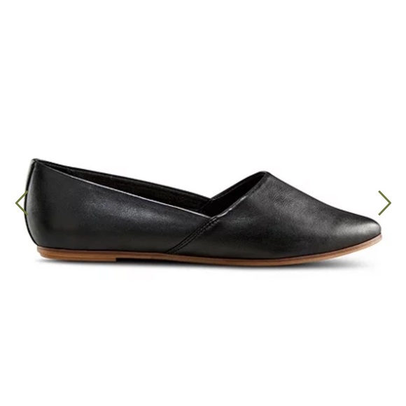 Denver Hayes Black Women’s Leather Slip On Flats - Picture 4 of 5